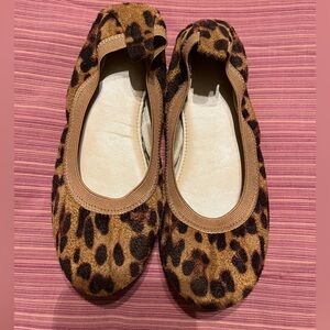 Leopard Print Kids Ballet Flats